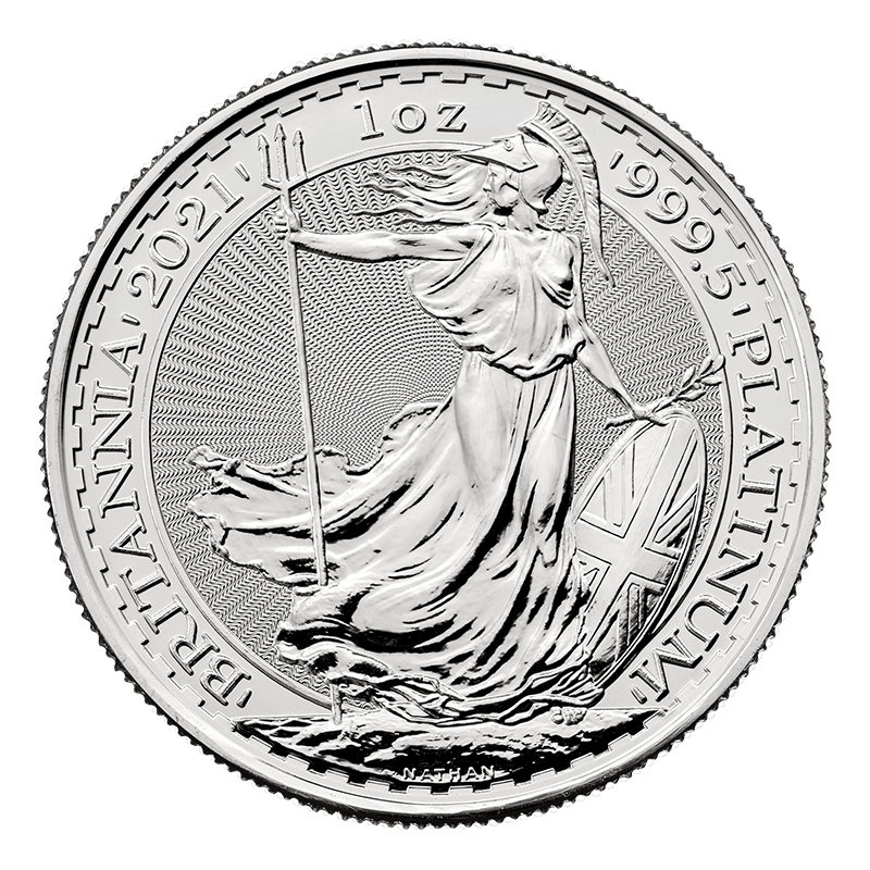 Image for 1 oz Platinum Britannia Coin (2021) from TD Precious Metals